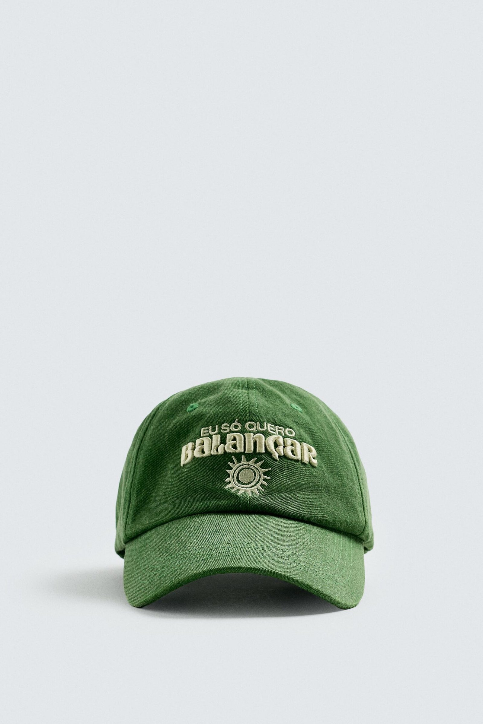 Contrast Embroidery Cap - Image 2