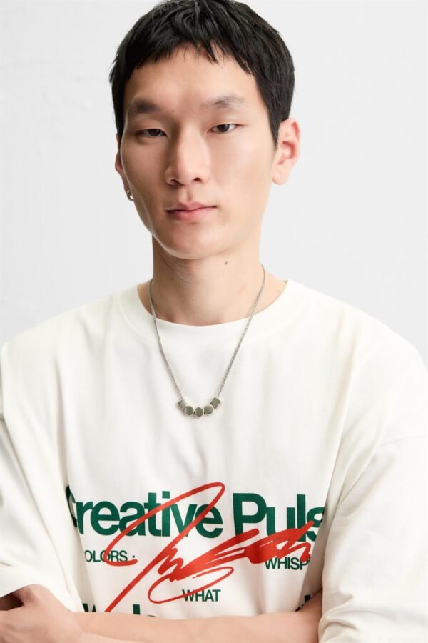 Printed Washed T-Shirt - Image 3