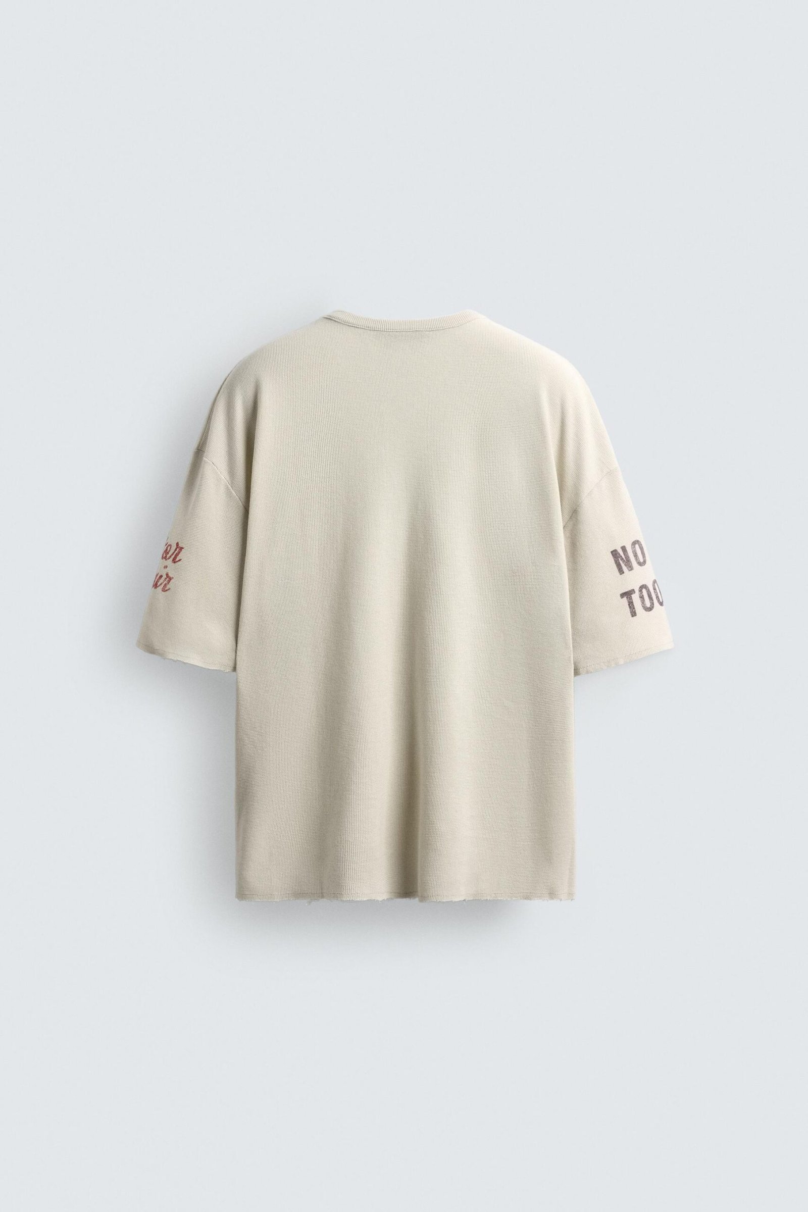 Washed Printed Knit T-Shirt - Image 2