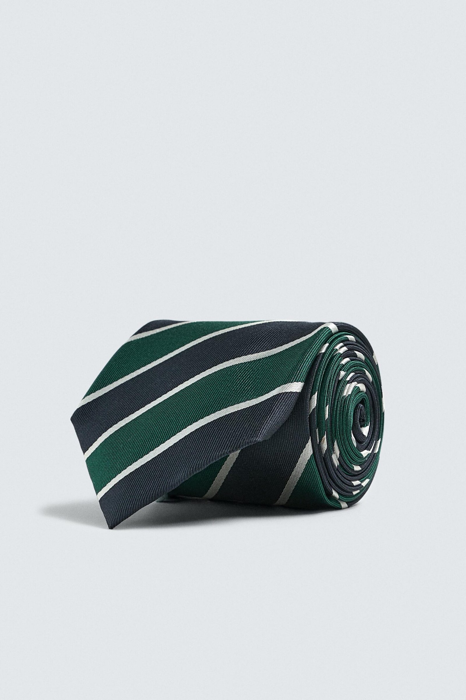 100% Silk Striped Tie - Image 1